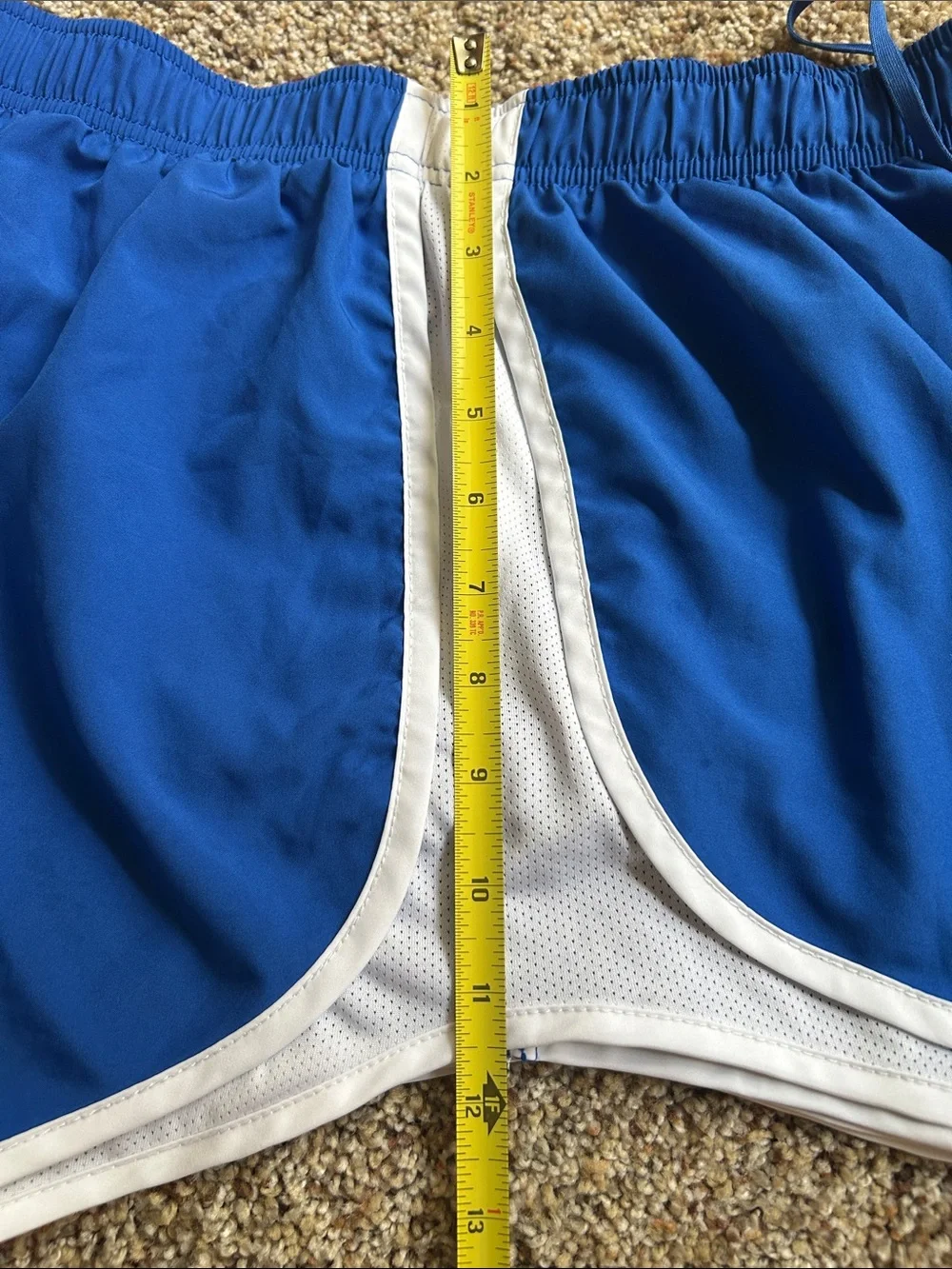 Nike Dri Fit Shorts Running Womens XL  Blue  3 inch  Inseam